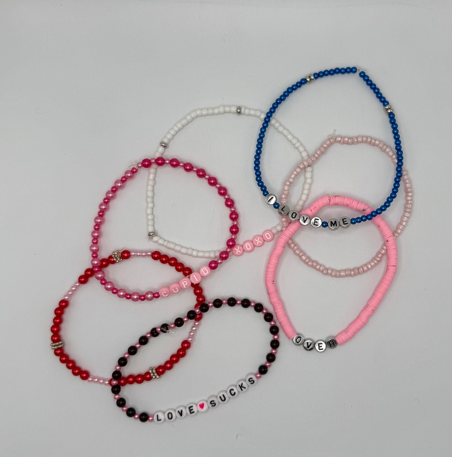 Cupid & XOXO Tumbler Bracelets