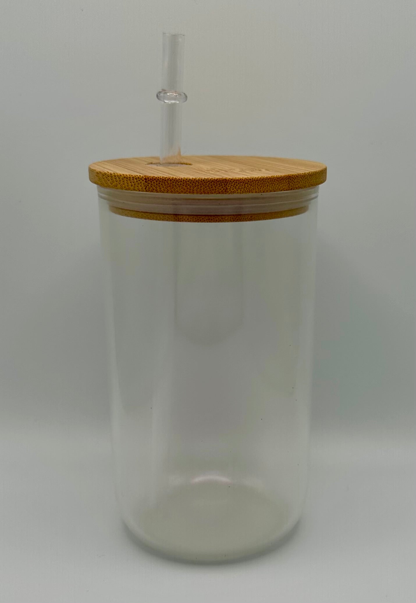 18oz Pink Shimmer Glass Cup