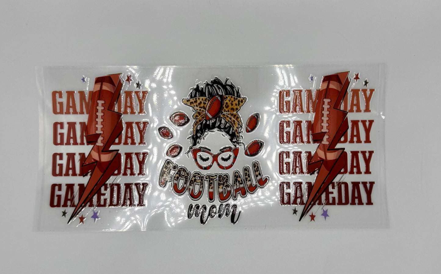 Football Mom UV DTF Wrap