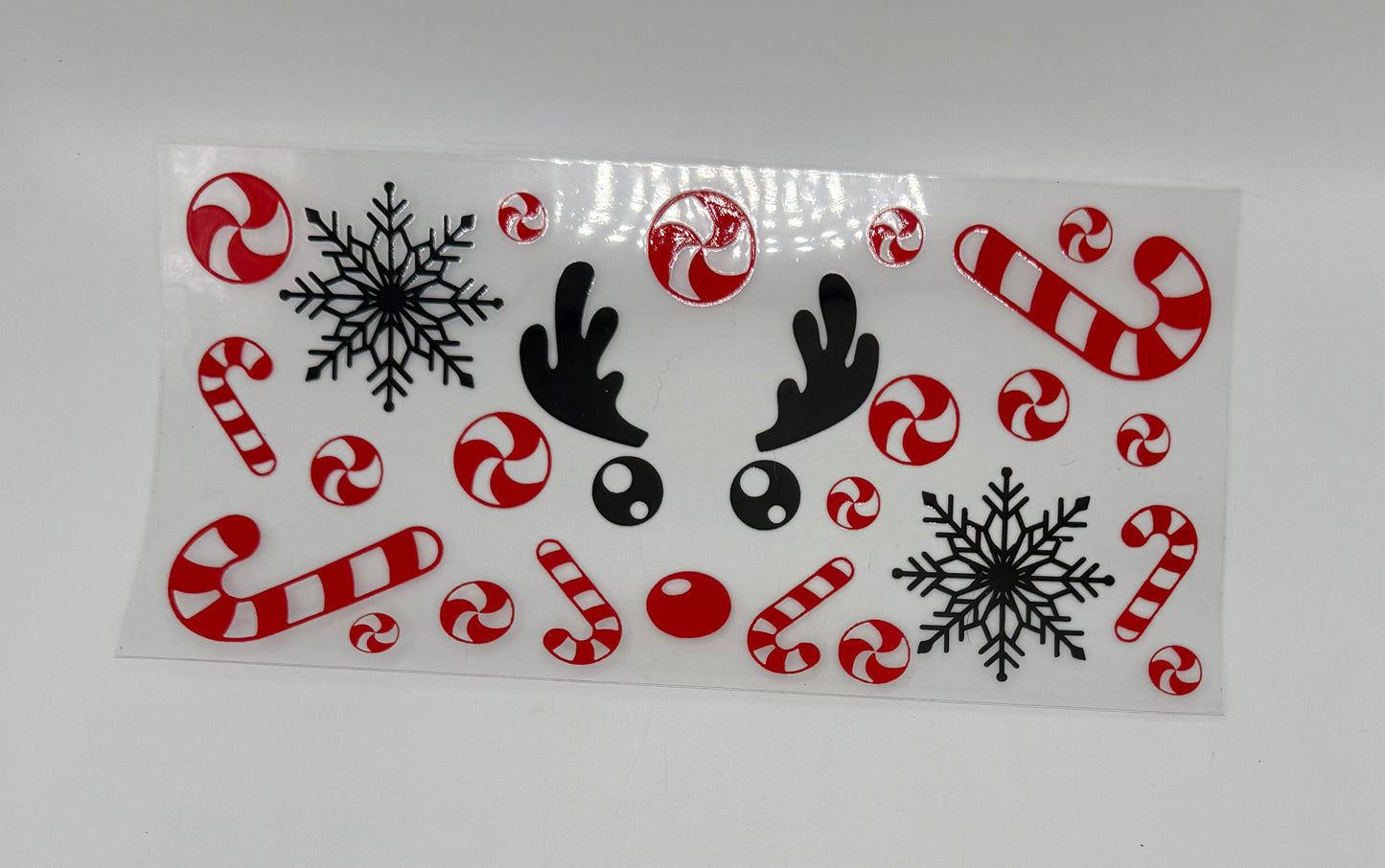Rudolph Face UV DTF Wrap
