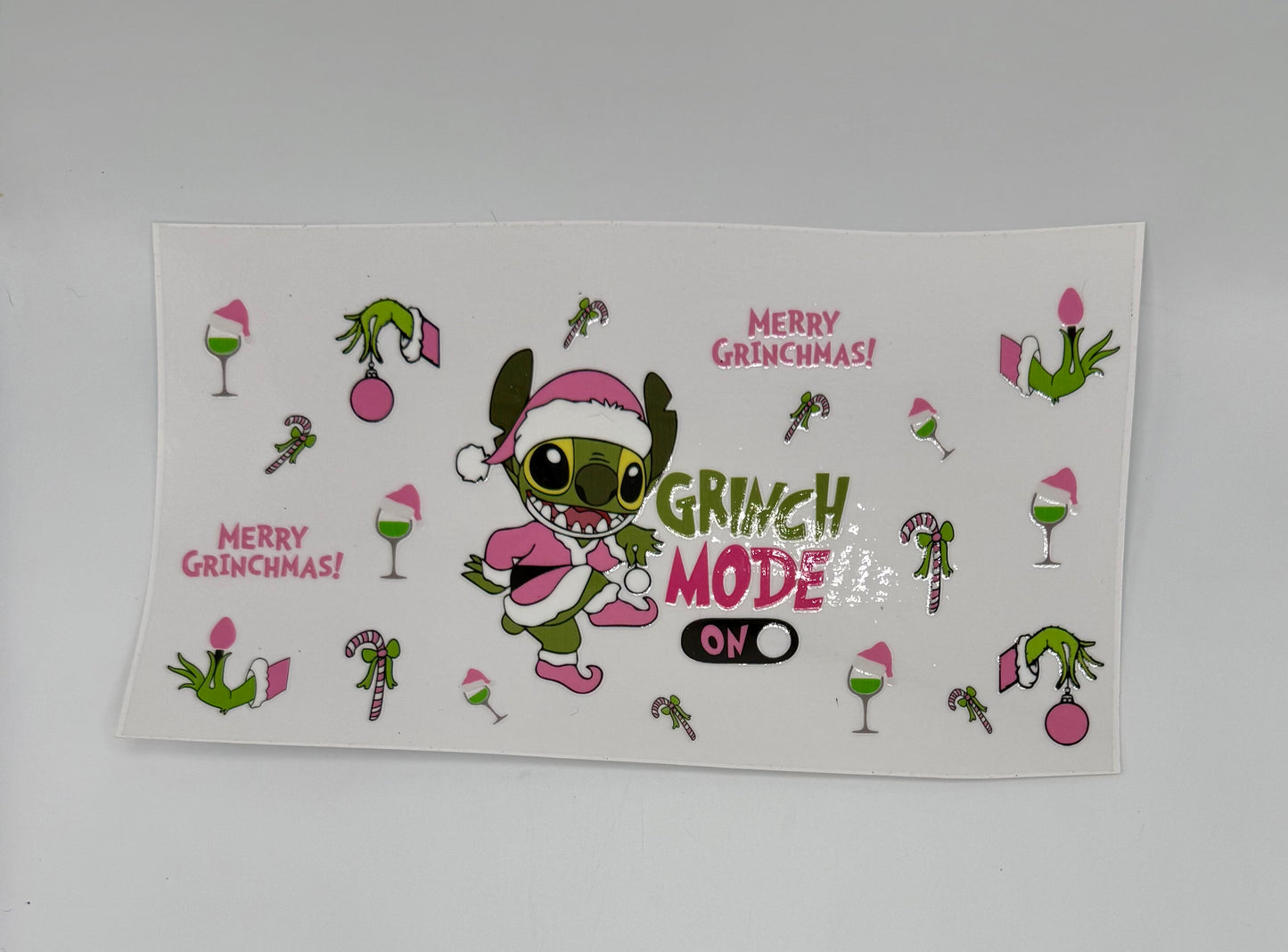 Stitch Grinch UV DTF Wrap