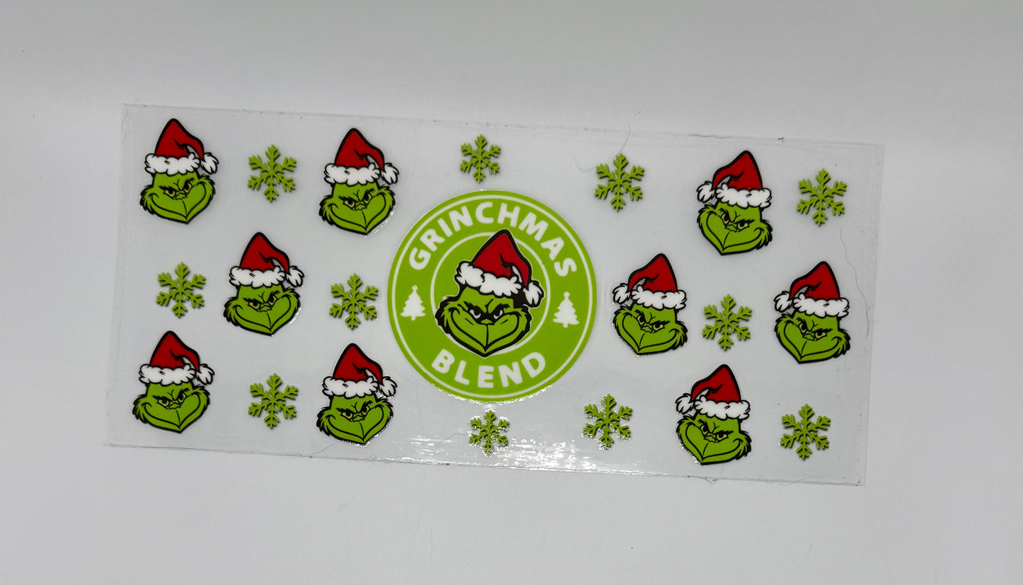 Grinchmas Blend UV DTF Wrap