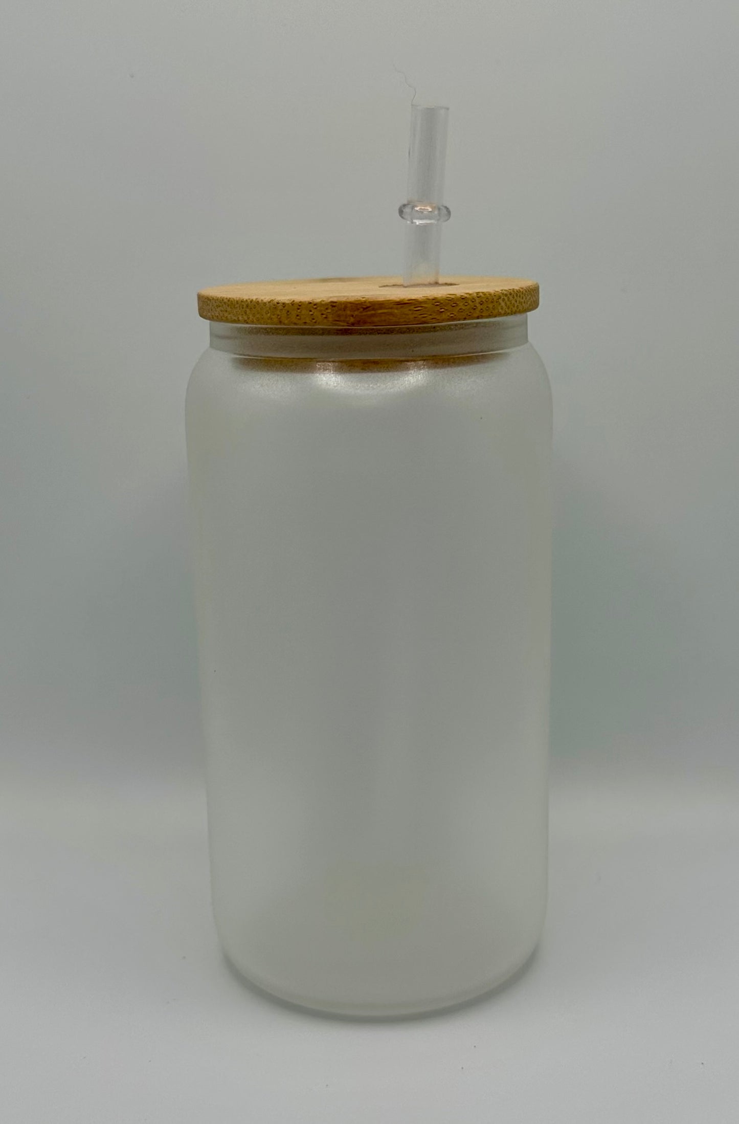 16oz Blue Glow In The Dark Glass Cup