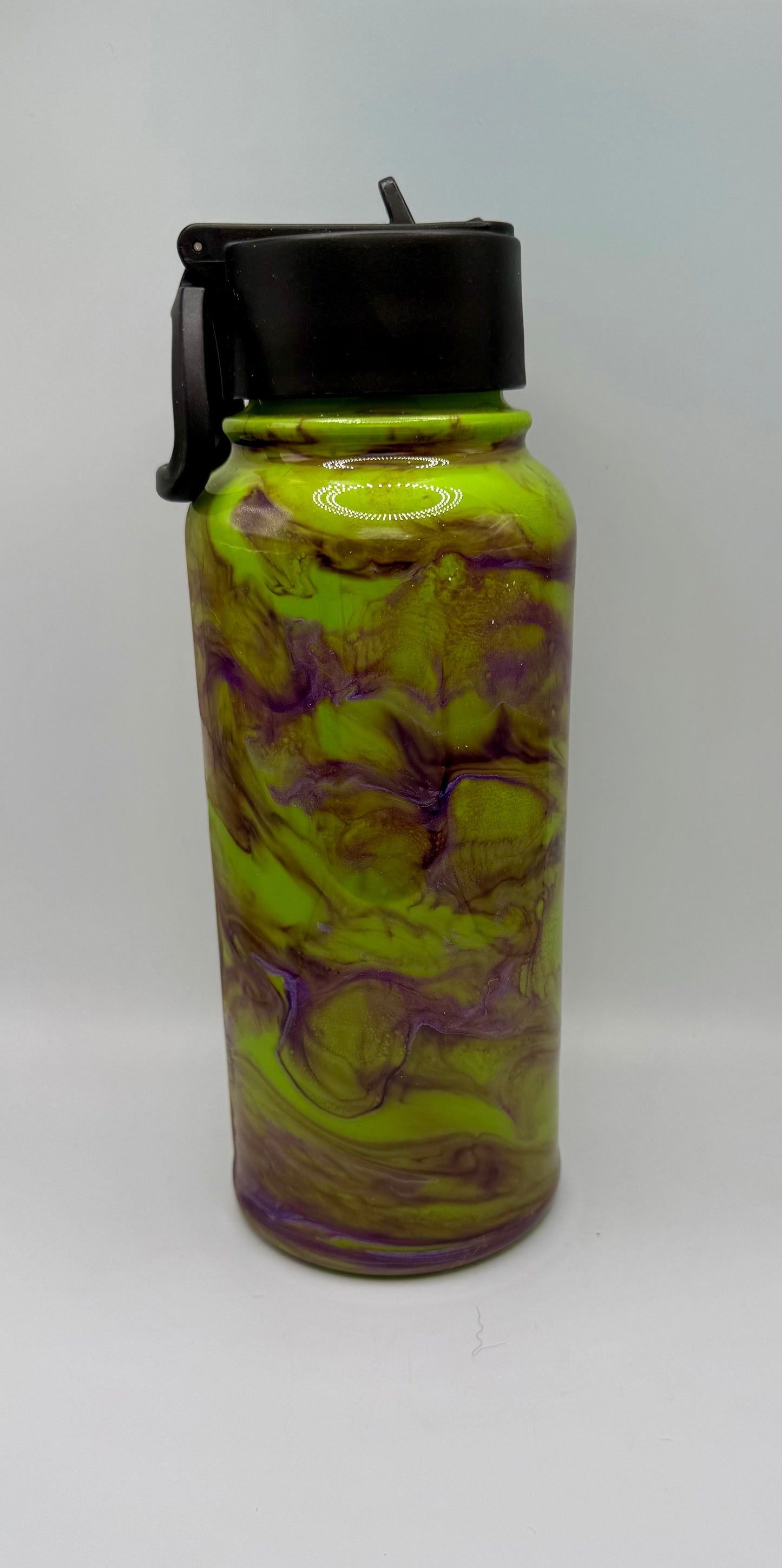 40oz Green & Purple Swirl Tumbler