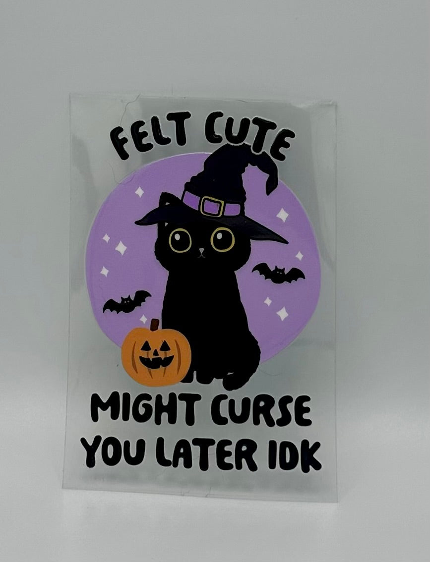 Felt Cute Cat UV DTF