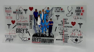 Grey's Anatomy 2 UV DTF Wrap