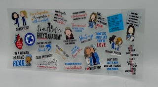 Grey's Anatomy 1 UV DTF Wrap