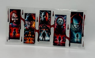 Horror Characters UV DTF Wrap