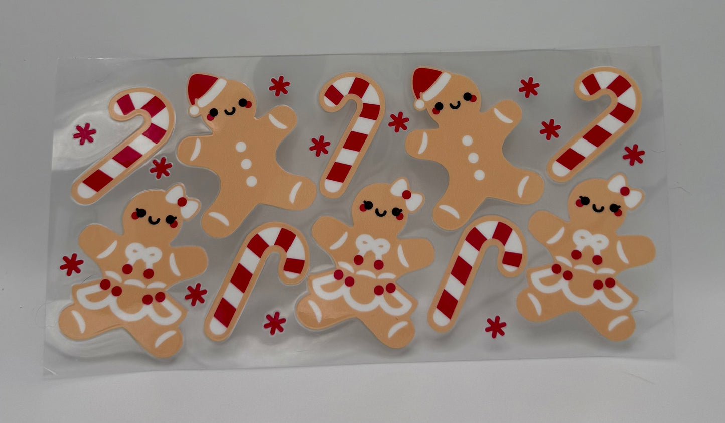 Gingerbread Men & Woman UV DTF Wrap