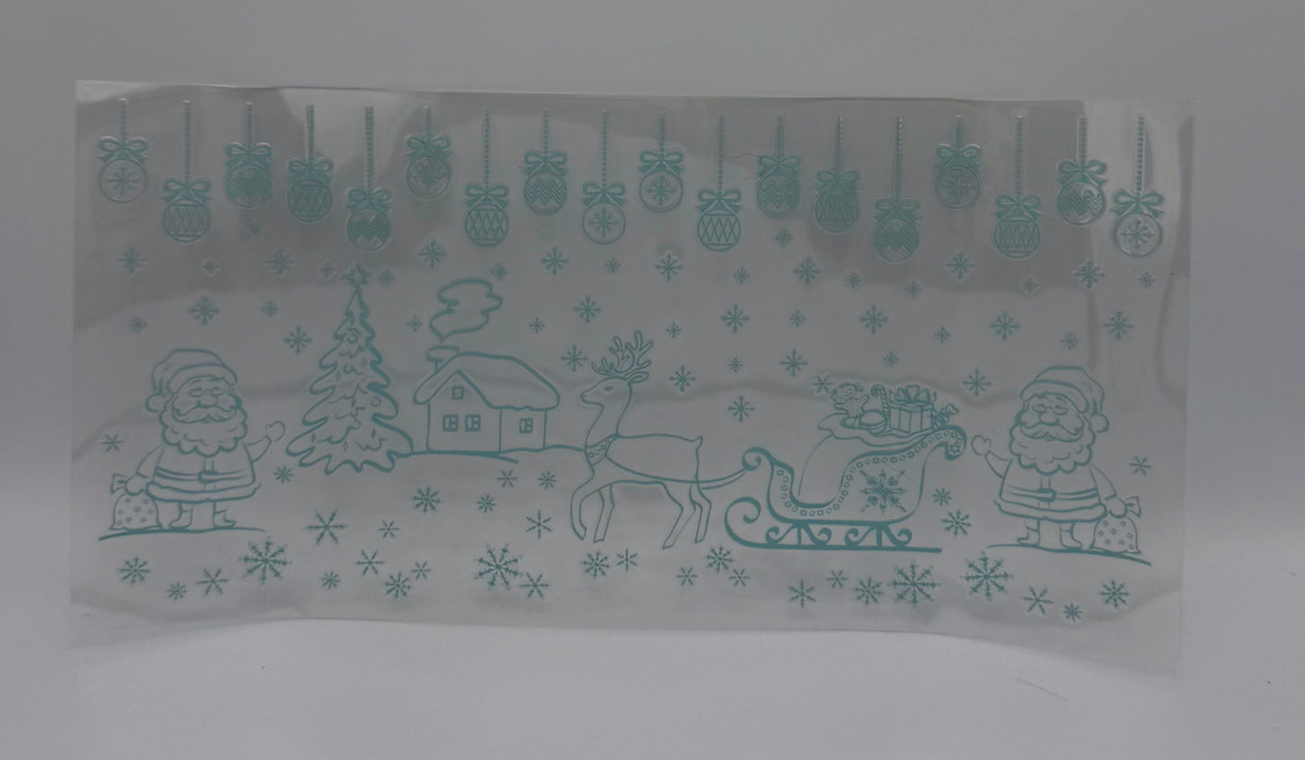 Blue Winter Wonderland UV DTF Wrap