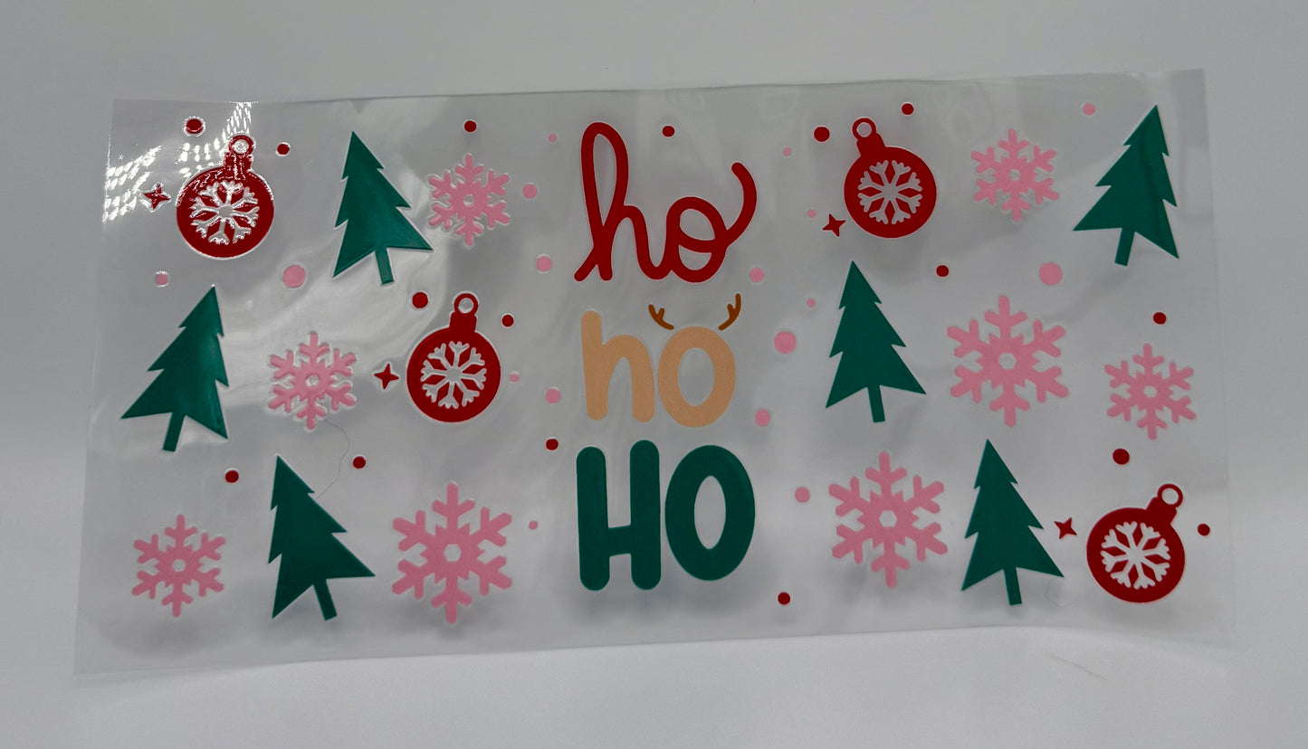 Ho Ho Ho UV DTF Wrap