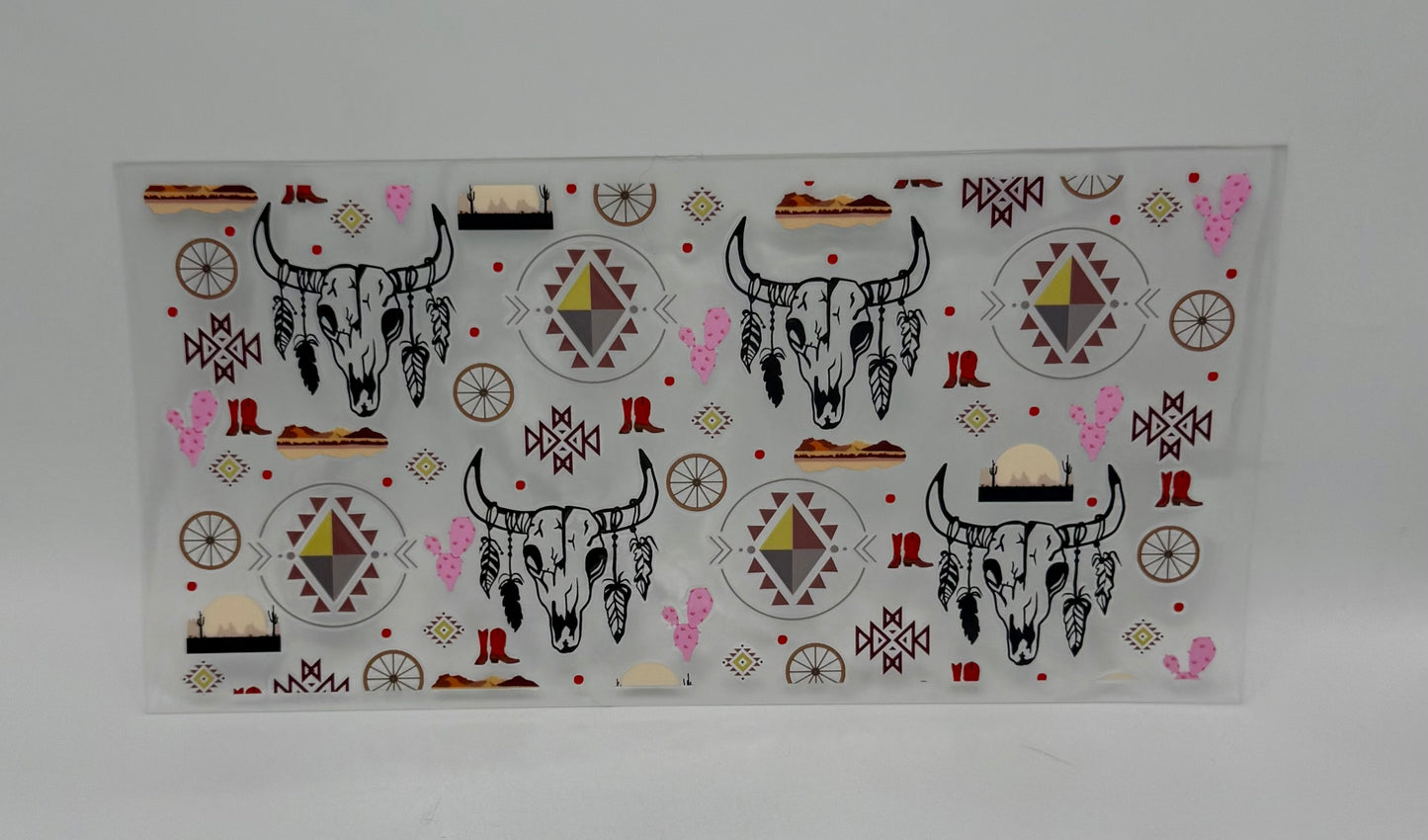 Cow Skull UV DTF Wrap