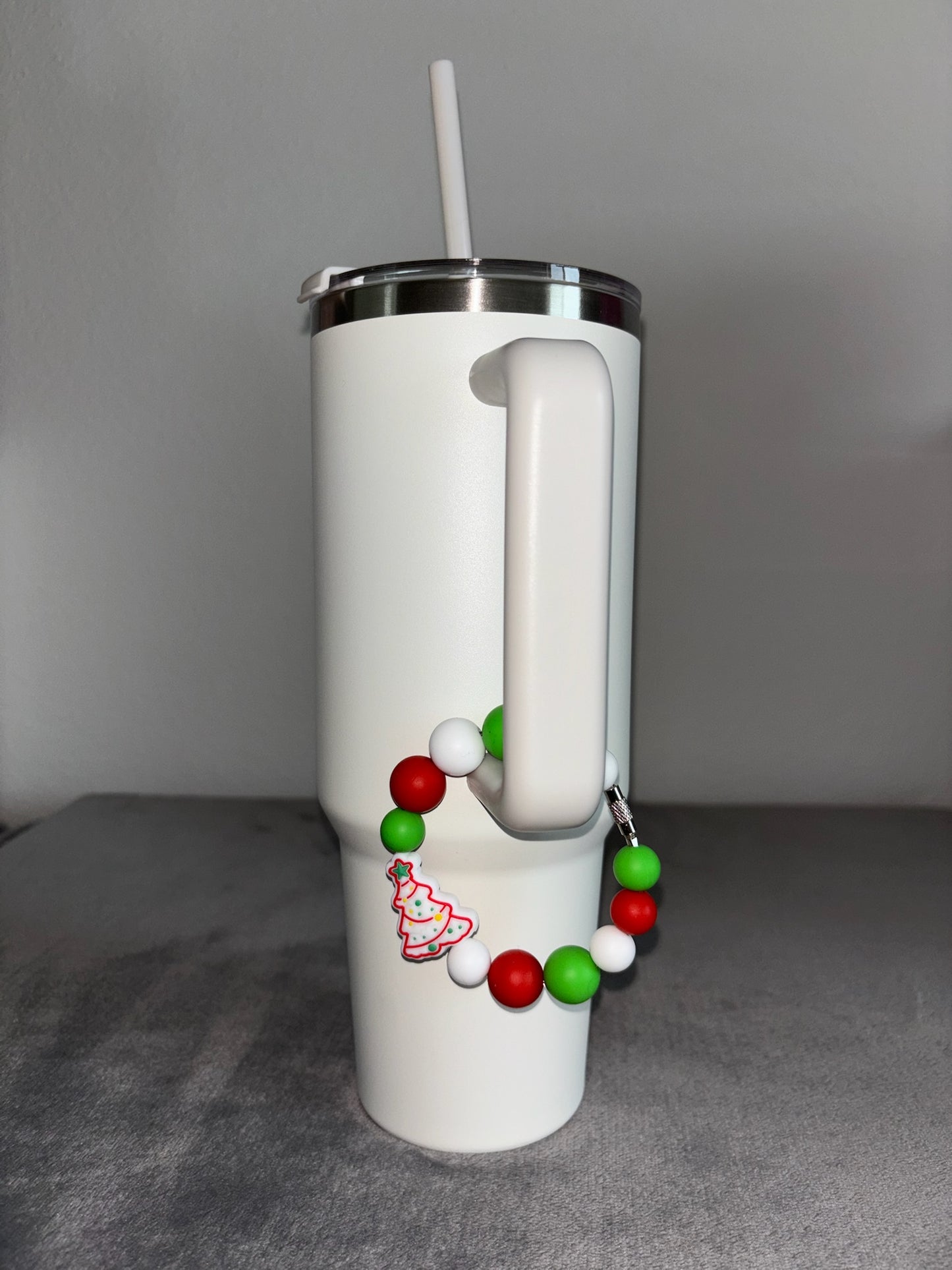 White Christmas Tree Name Tag