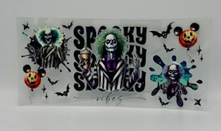 Spooky Beetle Juice UV DTF Wrap