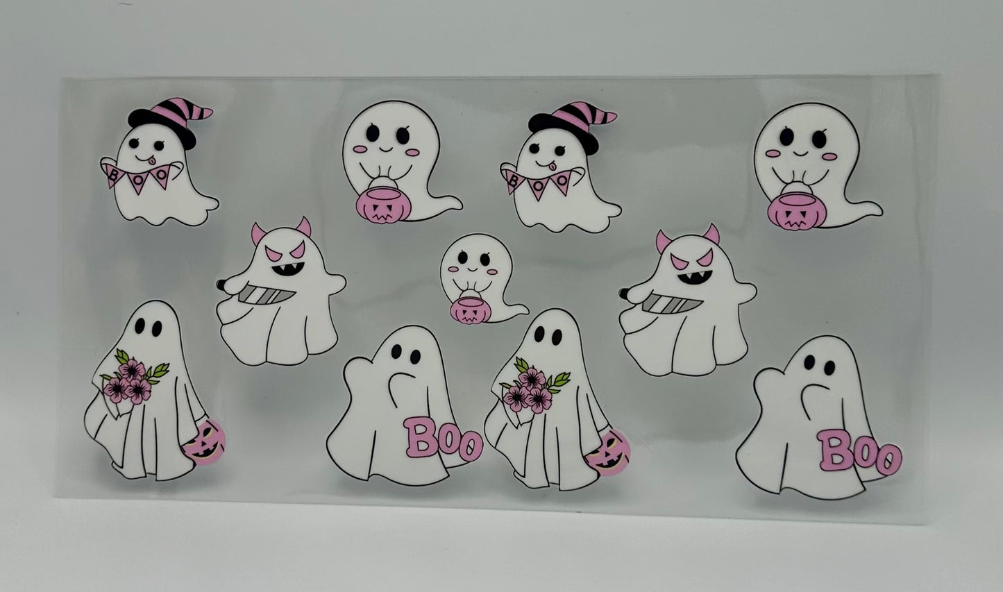 The Many Faces Of Boo UV DTF Wrap