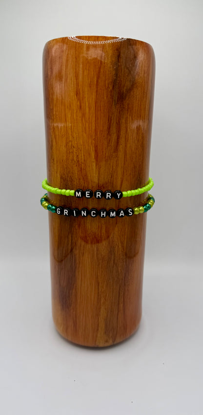 Merry Grinchmas Tumbler Bracelet