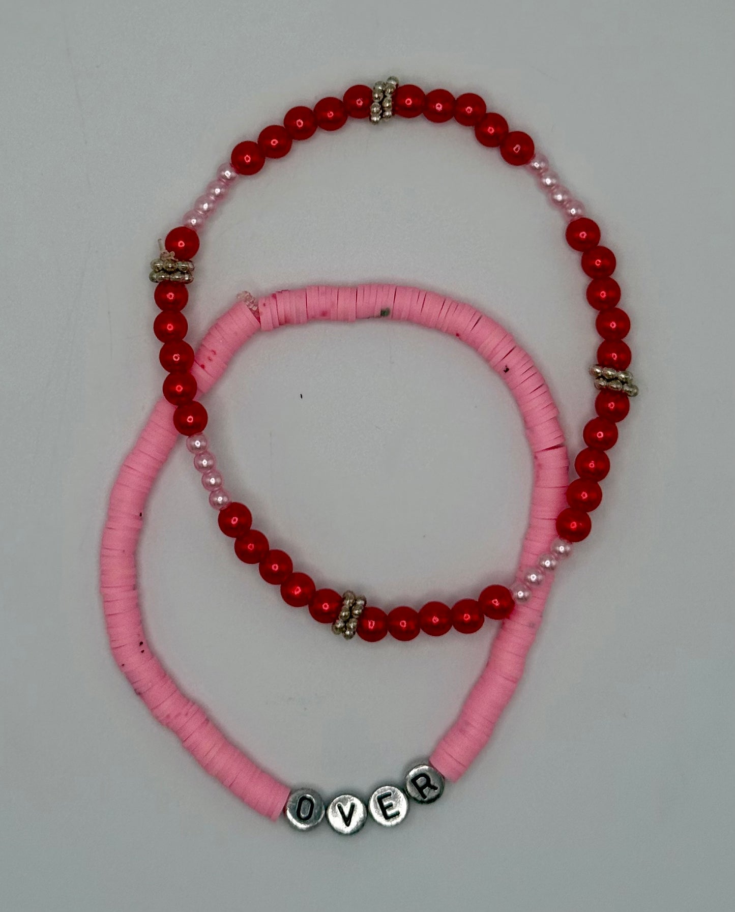 Love Sucks & Over Tumbler Bracelets