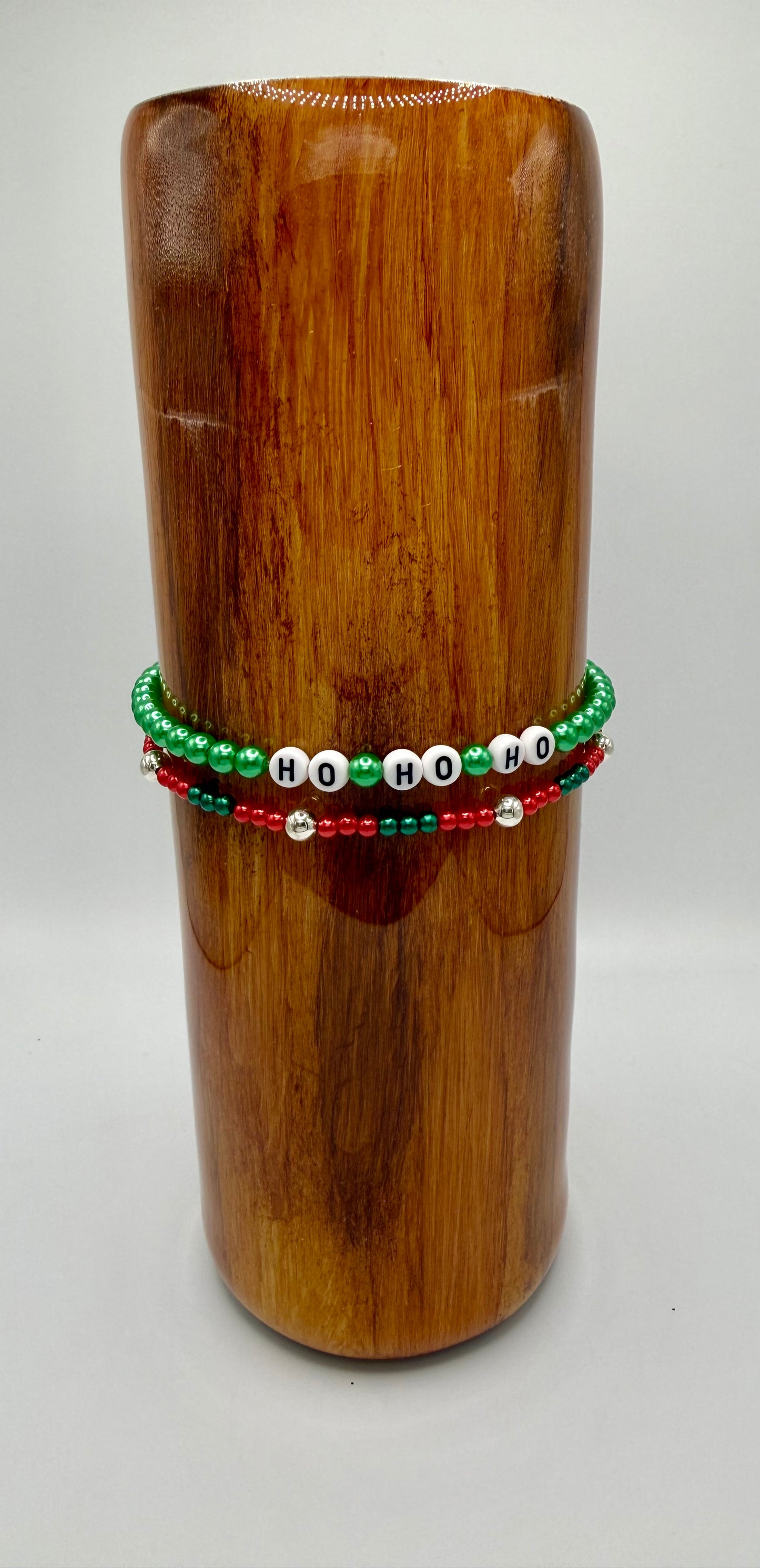 Ho Ho Ho tumbler bracelet