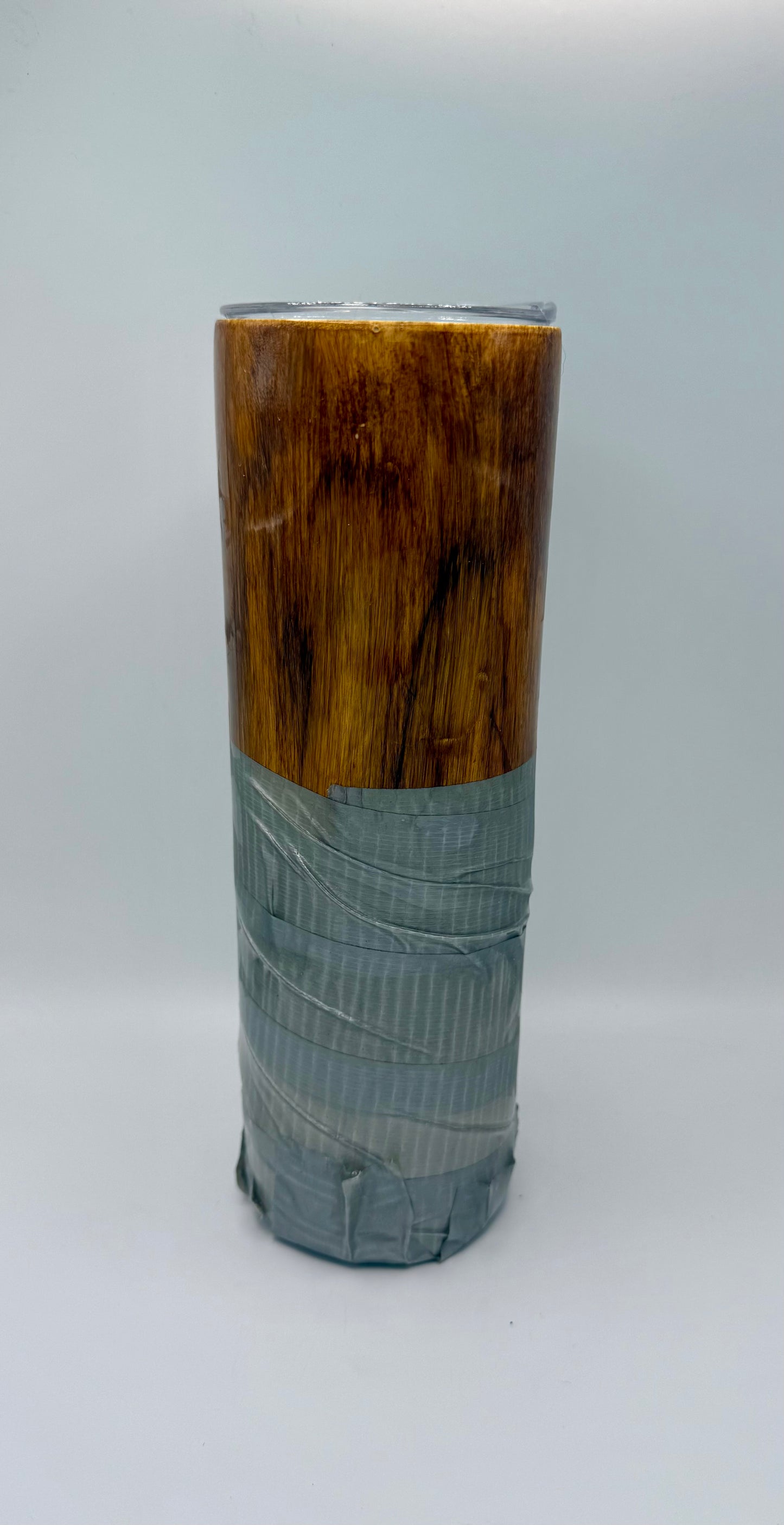 Duct Tape Wood Design Tumbler