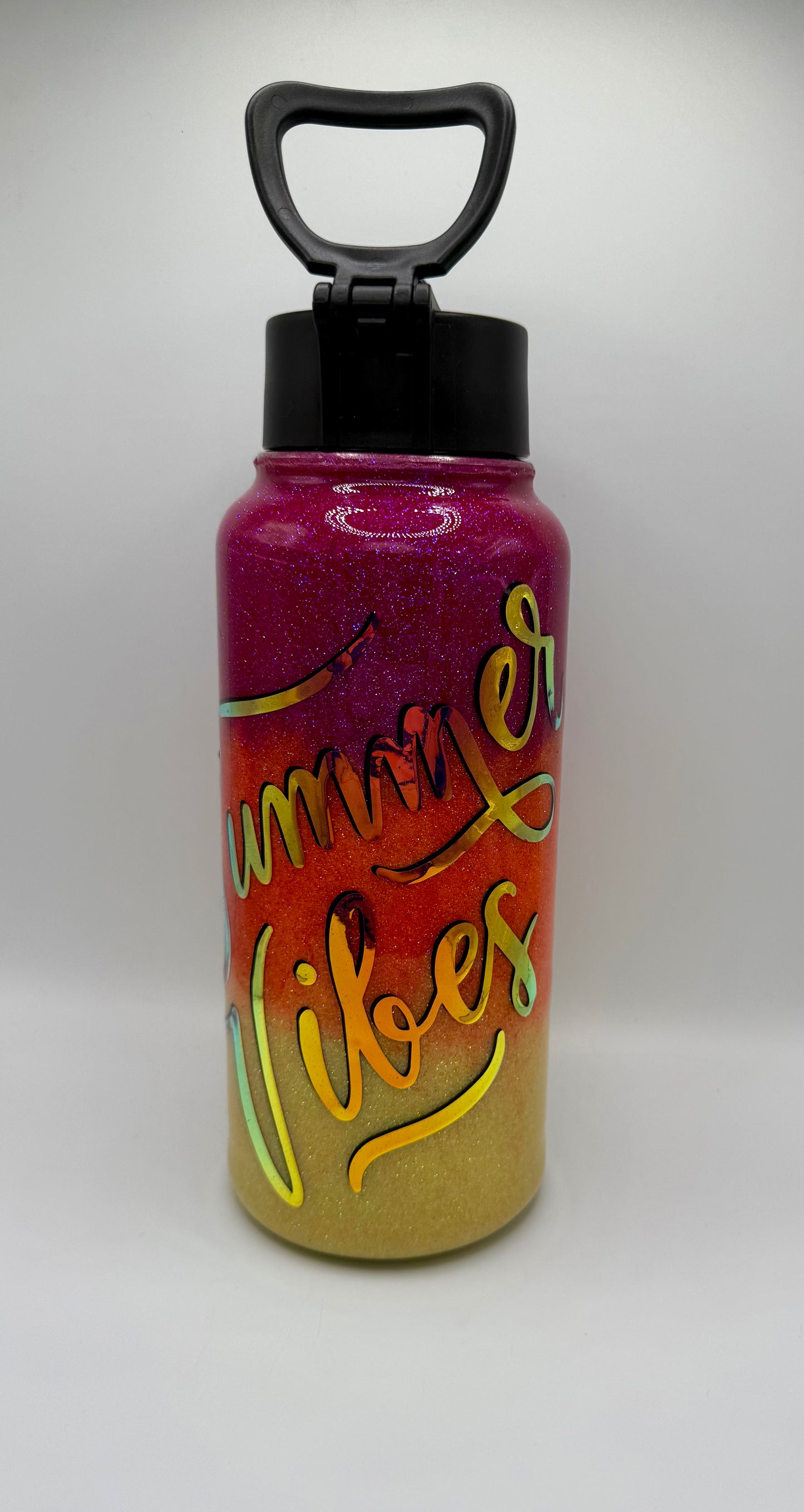 Summer Vibes 40oz Water Bottle Tumbler