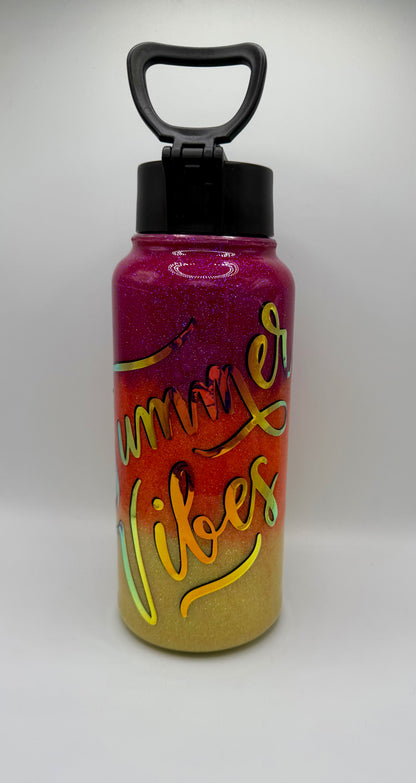 Summer Vibes 40oz Water Bottle Tumbler