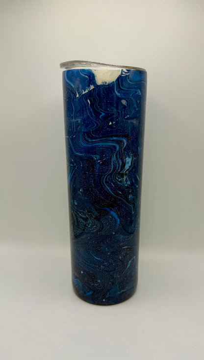 30oz Blue Hydro Dip Tumbler