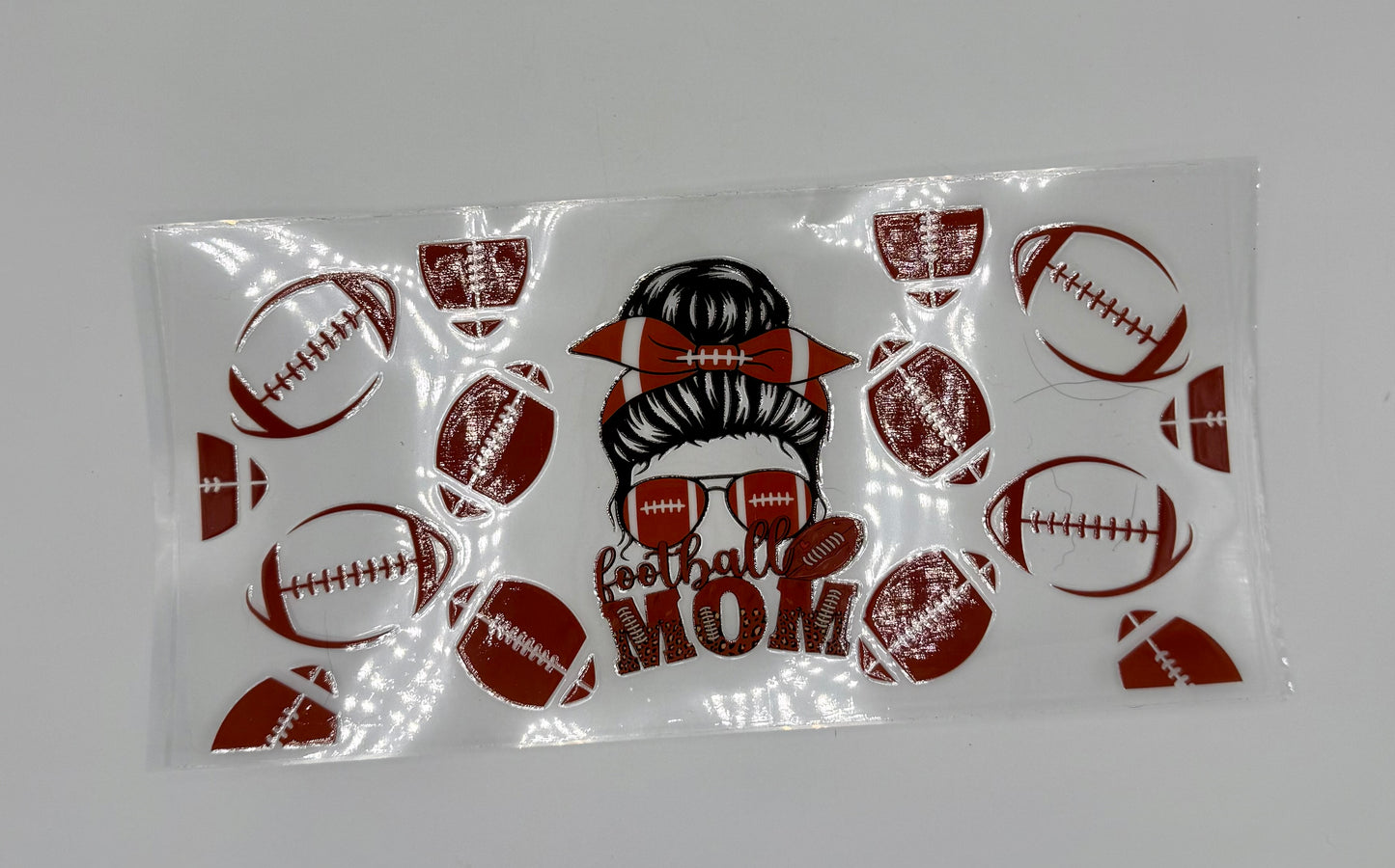 Football Mom UV DTF Wrap