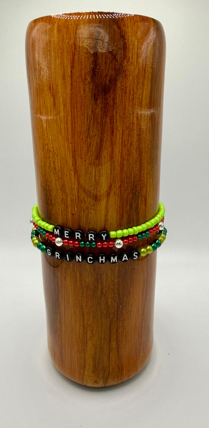 Merry Grinchmas Tumbler Bracelet
