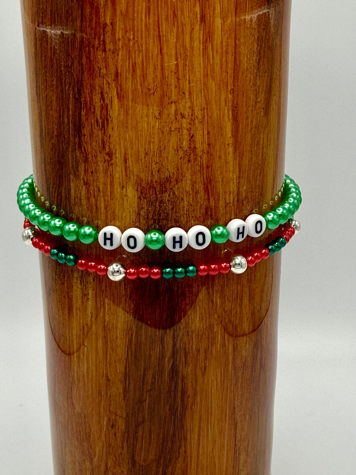 Ho Ho Ho tumbler bracelet