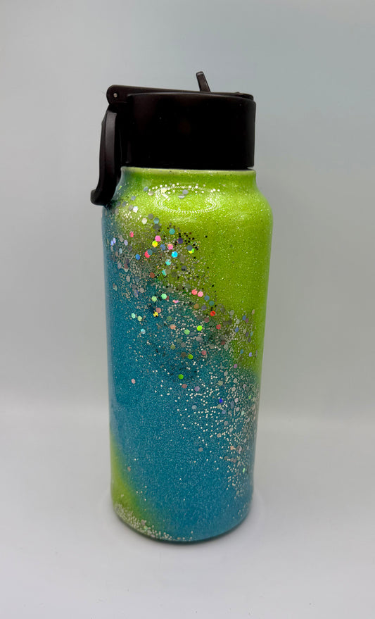 40oz Green & Blue Tumbler
