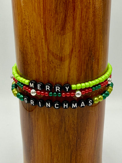 Merry Grinchmas Tumbler Bracelet