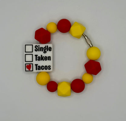 Single, Taken, Tacos Tumbler Tag