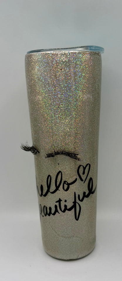 30oz Handle Hello Beautiful Tumbler