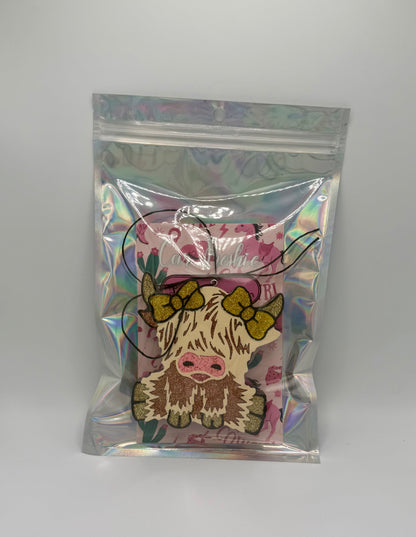 Highland Cow Cherry Blossom Scent Freshie
