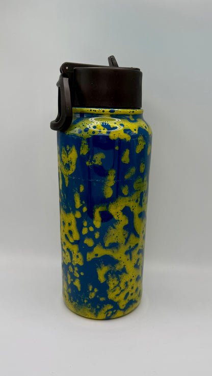 40 oz Blue & Yellow Beach Tumbler