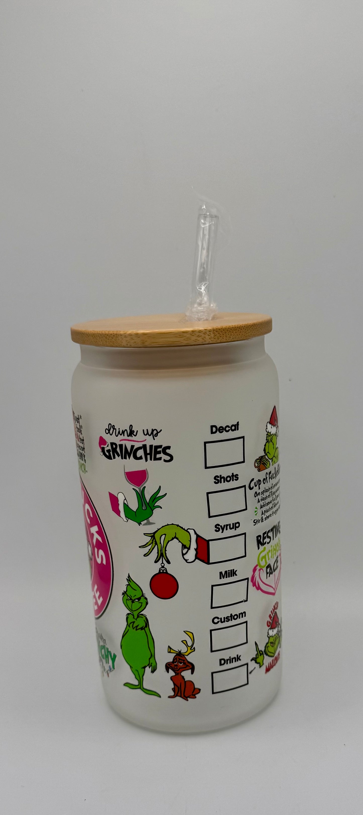Drink Up Grinches Coffee 16oz tumbler