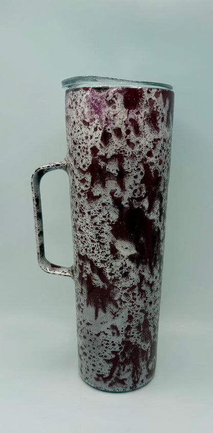 30oz Red & White Beach Tumbler