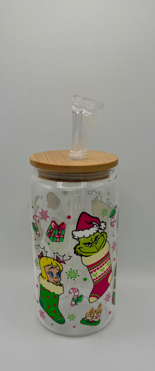 Grinchy Stockings 16oz tumbler
