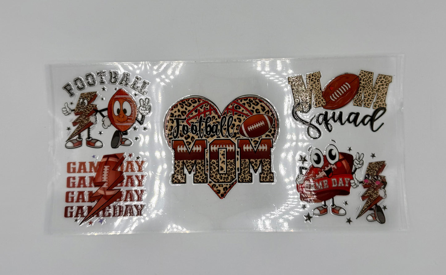 Football Mom UV DTF Wrap