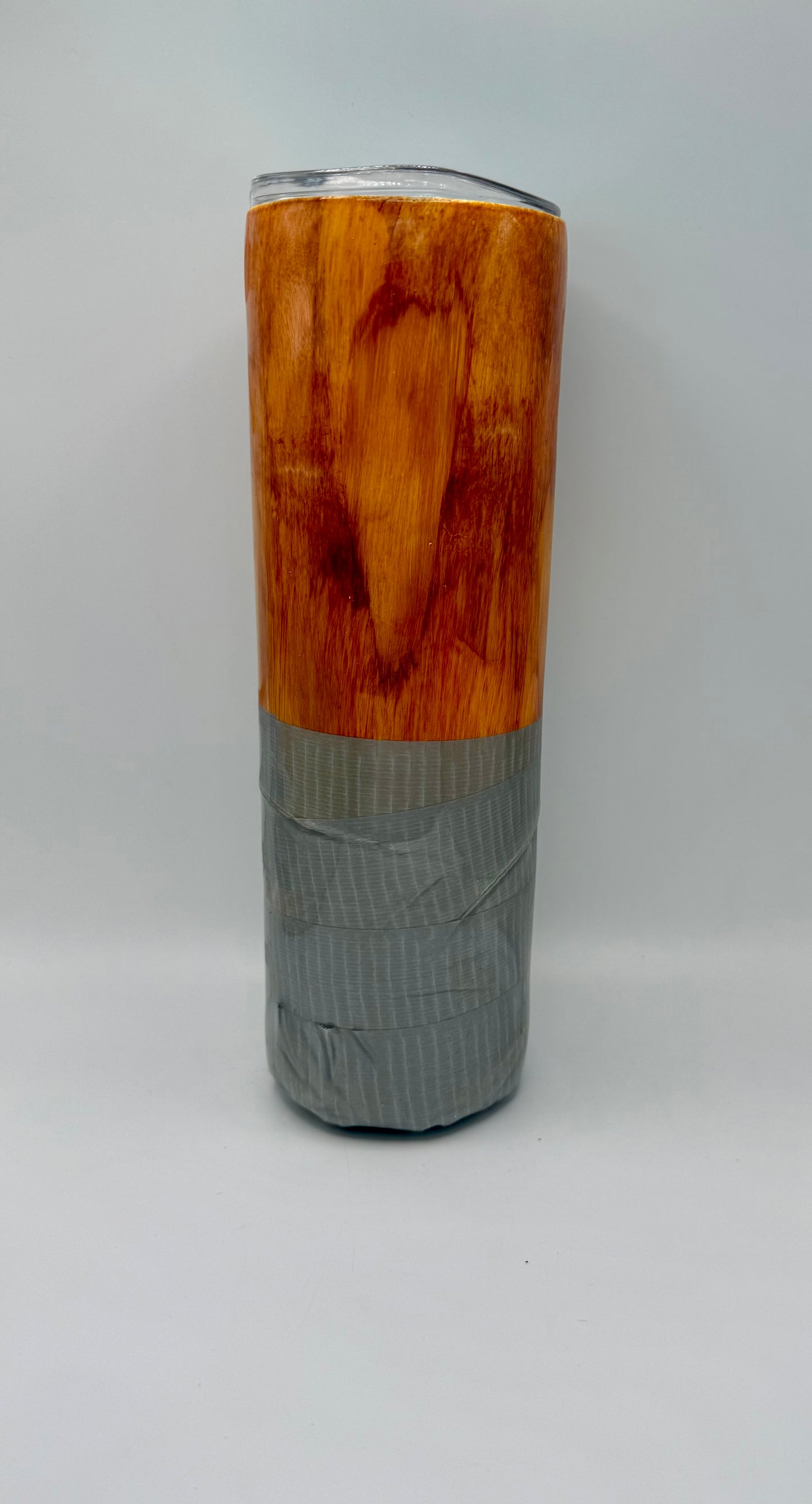 Duct Tape Wood Design Tumbler