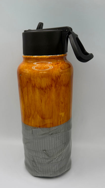 Duct Tape Wood Design Tumbler