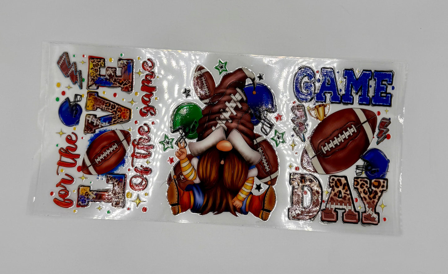 Gnome Football UV DTF Wrap