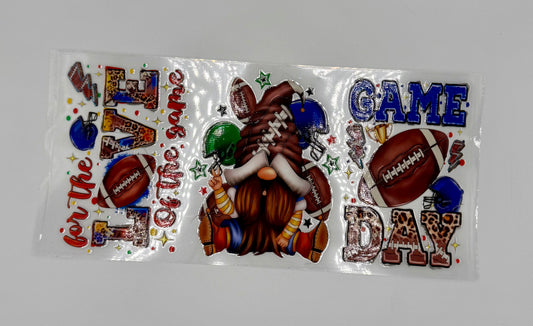 Gnome Football UV DTF Wrap