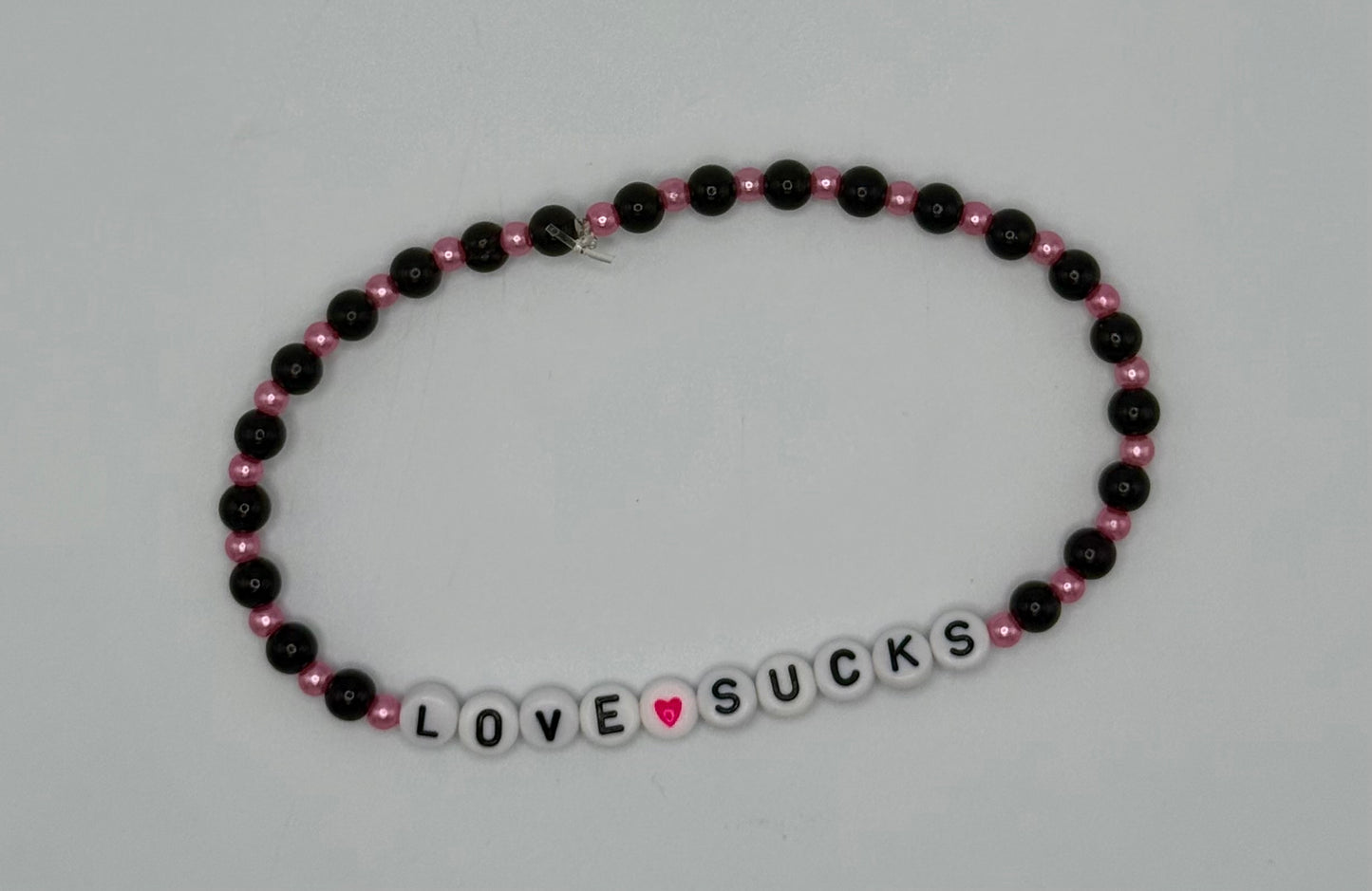 Love Sucks & Over Tumbler Bracelets