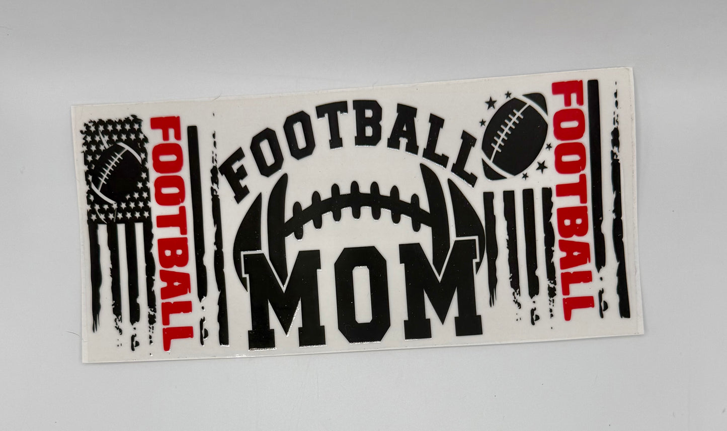 Football Mom UV DTF Wrap