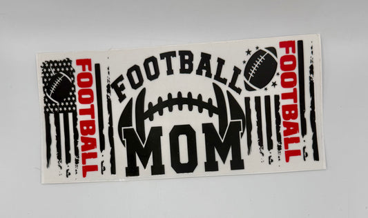 Football Mom UV DTF Wrap
