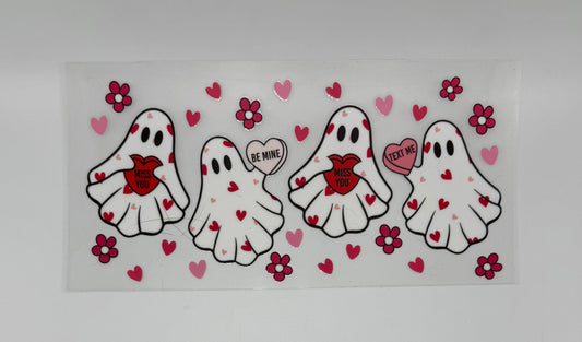 Boo Candy Heart Love UV DTF Wrap