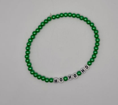 Ho Ho Ho tumbler bracelet