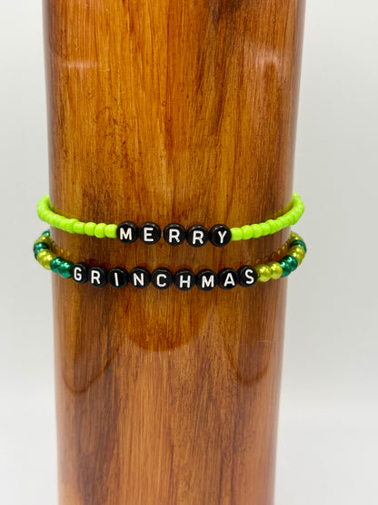 Merry Grinchmas Tumbler Bracelet