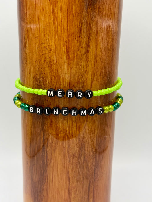 Merry Grinchmas Tumbler Bracelet